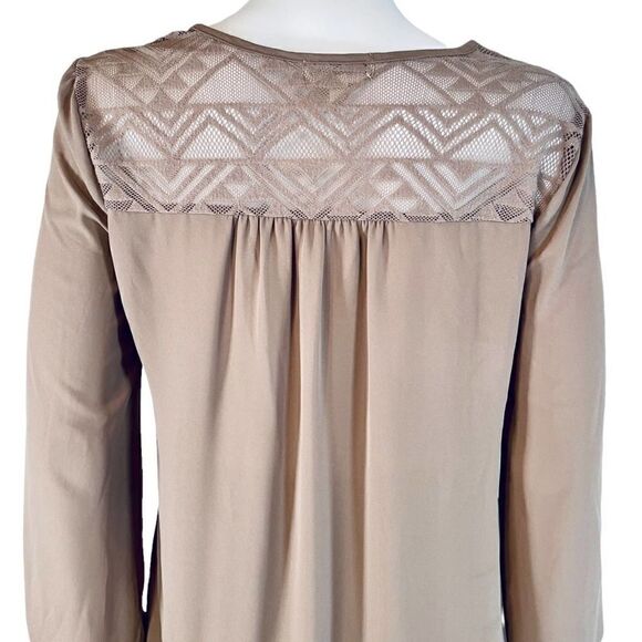 Meraki Long Balloon Sleeve Blouse Brown - Picture 7 of 11